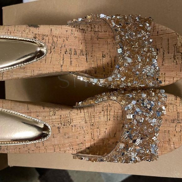 SHEIN Shoes - Elegant Gold and Silver Women's glitter Sandals